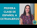 Primera clase de español online para extranjeros