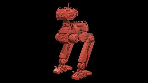 Robot 1-Only Mesh -3d Model Turntable