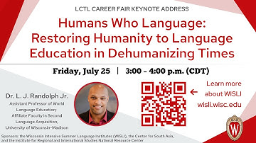 2025 LCTL Career Fair Keynote Address