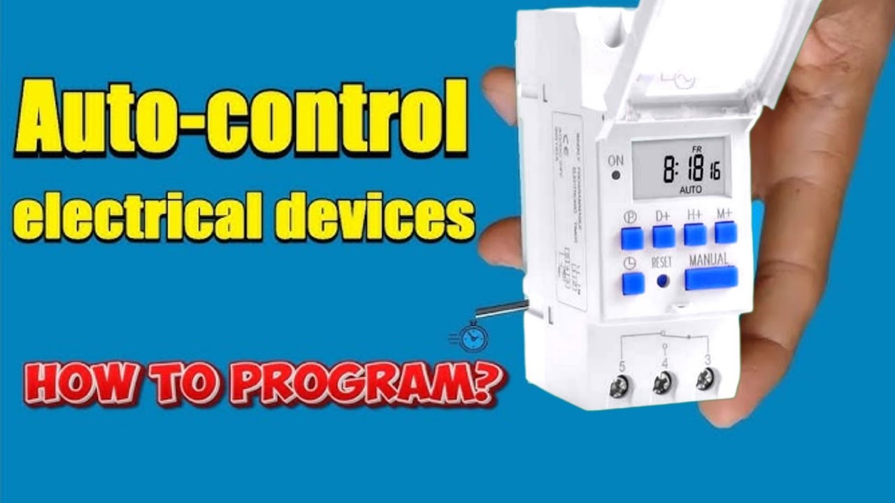 programmable digital timer switch | timer switch setting - YouTube