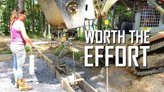We Poured Our Own Concrete Footers // E153
