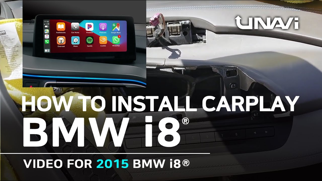 How to install APPLE CARPLAY & Android Auto for 2015 BMW I8 - YouTube