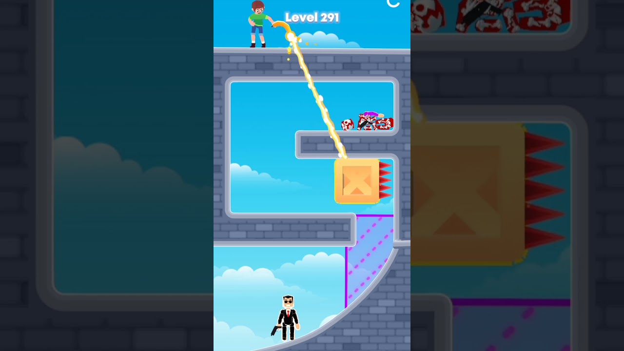 Mr Pain level 291 3d ads shoot Laser light 🎮 