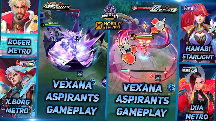 GAMEPLAY NEW SKIN: ROGER, IXIA & XBORG METRO ZERO, VEXANA & GUIN ASPIRANTS, HANABI & FREDRINN STAR
