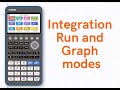 Evaluate definite integrals and the area under a graph using the fx CG50