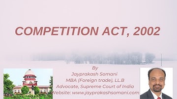 Competition Act, 2002