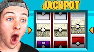 Spinning SLOT MACHINE To Get GOD POKEMON LUCKY BLOCKS in MINECRAFT