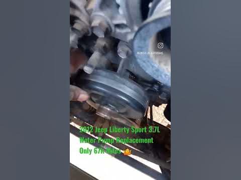 2012 Jeep Liberty Sport 3.7L Water Pump Replacement Only 67k Miles 🤷