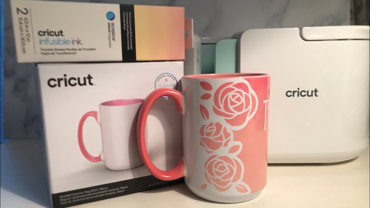 Cricut Encre Infusible Transfert - 2 Feuilles Rose Limonade 12x12" - Neuf