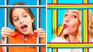 My Daughter Is In Jail?! How To Sneak Snacks into Jail || Cool Hacks & Funny Situations*