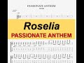 【TAB】Roselia - PASSIONATE ANTHEM  (Y's Guitars cover) / guitar tab