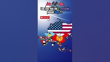 Can you find the 2 flags placed correctly?? #asia #mapping #flags #shorts #countries