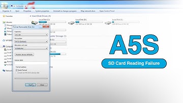 SD Card Reading Failure  Tutorial For A5S