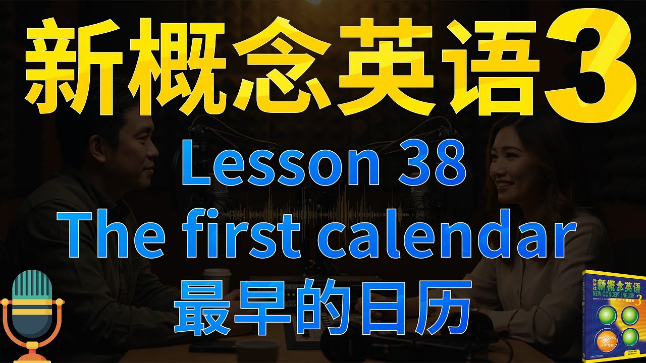 ③新概念三第38课《最早的日历》The first calendar｜动词不定式to do的用法｜解读单词、语法、主题、文化背景｜课文朗读2遍  词汇3遍｜中文播客｜✨新概念英语一站式学习►油管学英语