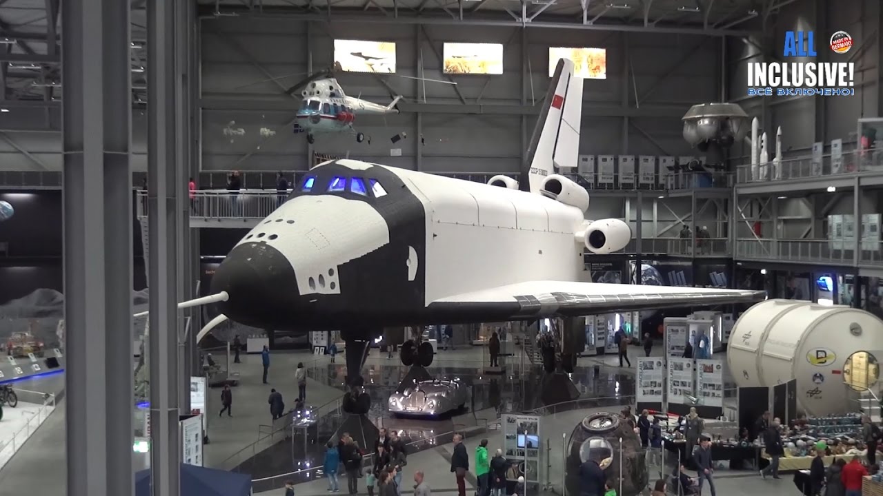 Космический корабль Буран в музее в Германии. Музей техники Шпайер ...