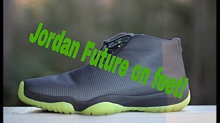 Jordan Future Dark Greyvolt-On Feet