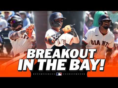 Jung Hoo Lee's TWO-RUN DOUBLE caps off a SEVEN-RUN 6th INNING for the Giants! 💪😮 | MLB Highlights