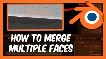 How To Merge Multiple Faces Blender 3.6 Tutorial