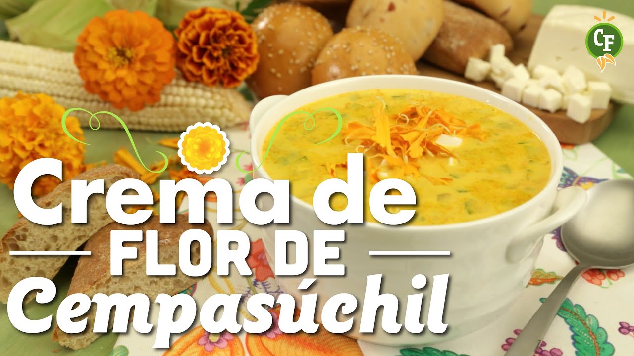 Cómo preparar Crema de Flor de Cempasúchil? - Cocina Fresca - YouTube