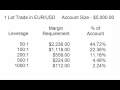 Understanding Forex Leverage, Margin Requirements & Trade Size