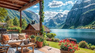 Springtime Blissful Ambience By The Calm Lakeside with Gentle Piano Music & Natural Sounds 🌸
