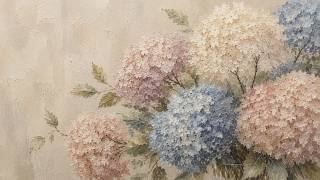 Hydrangea Flowers Floral Painting for Your TV | Frame TV Art | TV Screensaver | 3 Hours screenshot 1