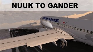 [FSX] FLIGHT SIMULATOR 2017 | NUUK TO GANDER | TAKEOFF AND LANDING B737 | IVAO LIVE STREAM screenshot 1
