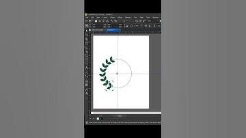 Create a round leaf logo in #coraldraw #logodesigner #shortvideo #tutorial #YoU Will Do