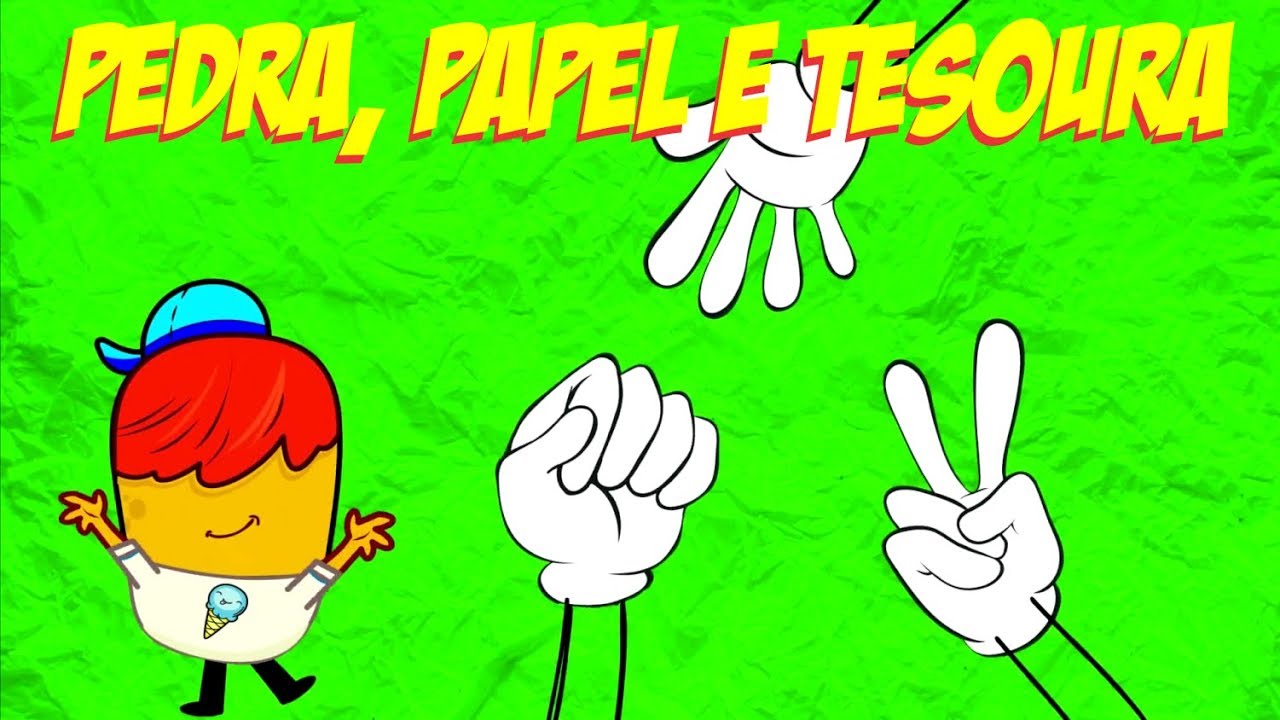 Pedra-papel-tesoura é um jogo de mão popular