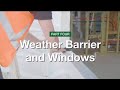 Hardie fine texture cladding installations part 4  weather barrier and windows