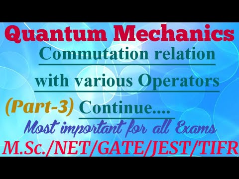 Commutator,Angular momentum operators,commutation