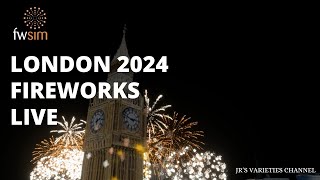 London Fireworks 2024: London: A Place For Everyone - FWsim