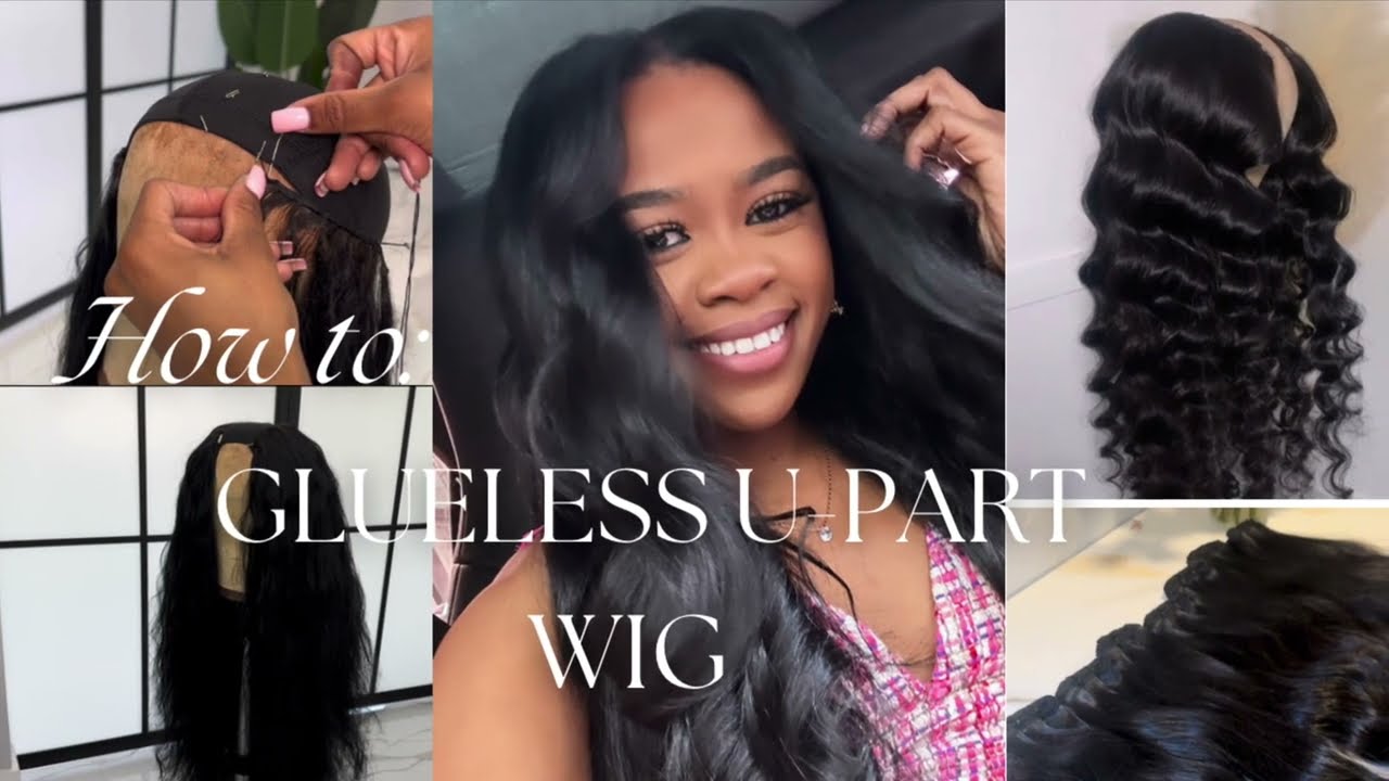 5 MINUTE U-PART WIG INSTALL l HOW TO MAKE U - PART WIG START TO FINISH l VIETNAMESE RAW BUNDLES