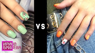 Manicure Gel Polish at 12 years old 🔥 Like it! (English SUBTITLES)