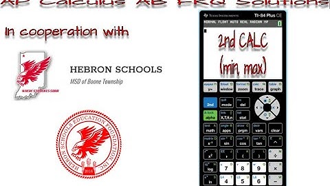 Finding the Minimum or Maximum Value of a Function (TI 84 Plus CE)