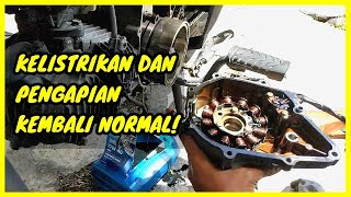Cara Ganti Spul Motor Supra X 125 Helm in, Spull Motor Rusak !