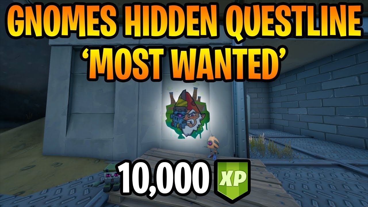 *NEW* 'Most Wanted' Hidden Gnome Questline in Fortnite