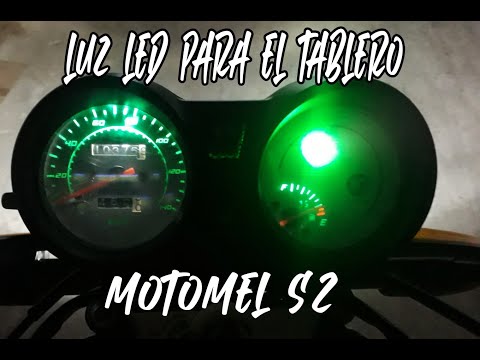 MOTOMEL S2 | CAMBIO DE LUCES EN EL TABLERO | TABLERO CON LED