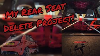 Career Overview Abarth 595 - Rear Seat Delete (DNA K Brace / MS Racing Net / Rutherfords Custom Built)