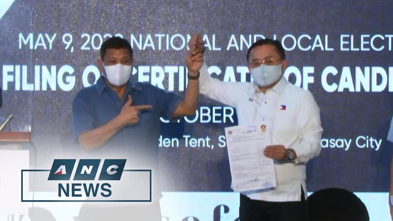 Bong Go files Certificate of Candidacy for vice president in 2022 elections | ANC