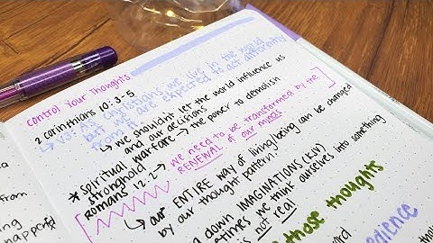 Bible Study on How to Control Your Thoughts | Bible Study Journal | Bible Study Videos