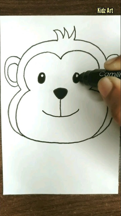 Easy Monkey drawing || How to draw Monkey - YouTube