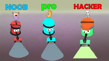 NOOB vs PRO vs HACKER! | Cleane Up 3D