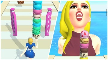 ICE CREAM BALANCE 🍧👸🏻🍦 Gameplay All Levels iOS, Android Walkthrough Game Mobile New Level