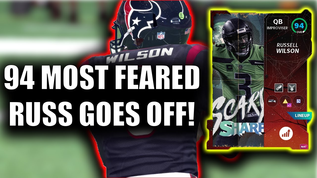 94 RUSS CAUSES OPPONENT TO DESYNC! MADDEN 21 MOST FEARED RUSSELL WILSON GAMEPLAY!