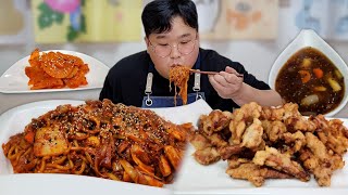 매콤한 볶음짬뽕 바삭한 탕수육 오늘은 중식이다! 리얼먹방 I Stir Fry Seafood I jjamppong I Tangsuyuk I Spicy I MUKBANG I ASMR