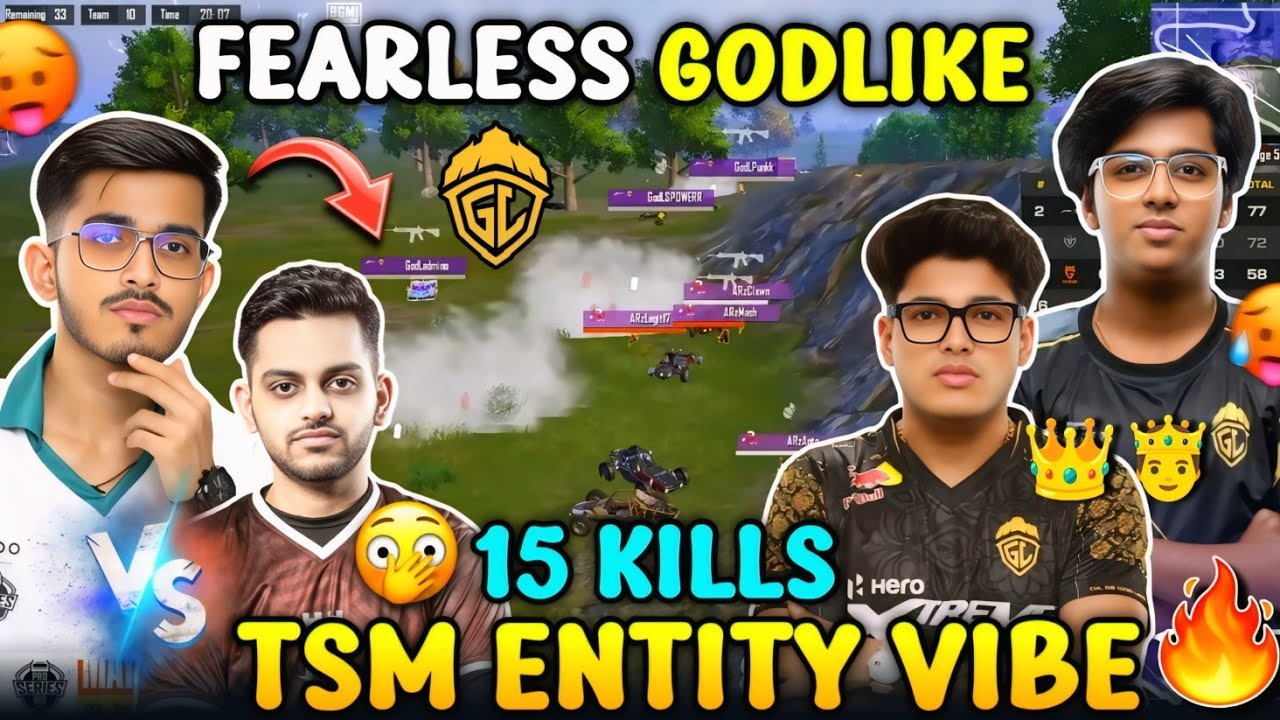 🇮🇳 TSM ENTITY 🥵 FEARLESS GODLIKE IS BACK 🔥 JONATHAN ON FIRE 🤫 GODL 15 ...