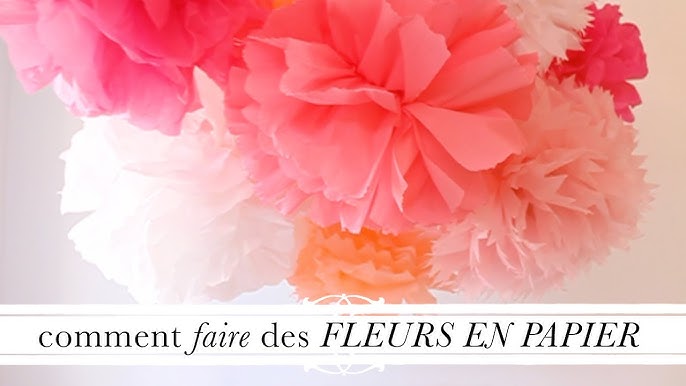 Des guirlandes de fleurs en papier crépon - Marie Claire