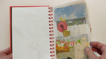 100 Days Project Flip Through of Small Abstract Collages