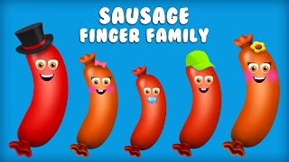 The Finger Family Sausage Family Nursery Rhyme | Funny Sausage Finger Family Songs